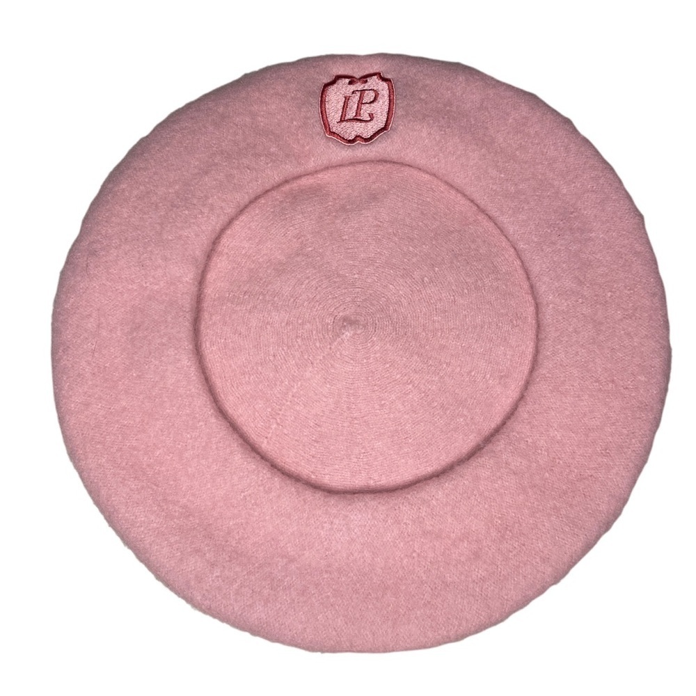 Beret French Style Beret Cap Pink LP Patch New - Picture 5 of 5